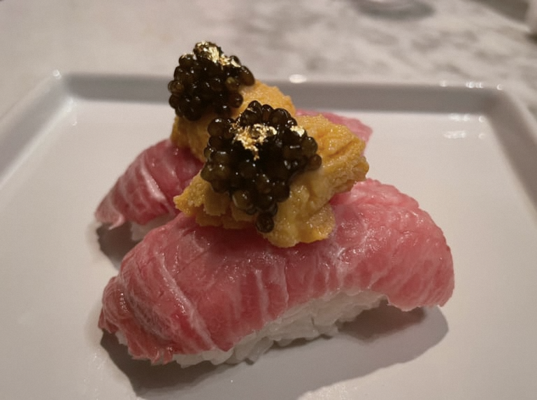 Single nigiri detail.